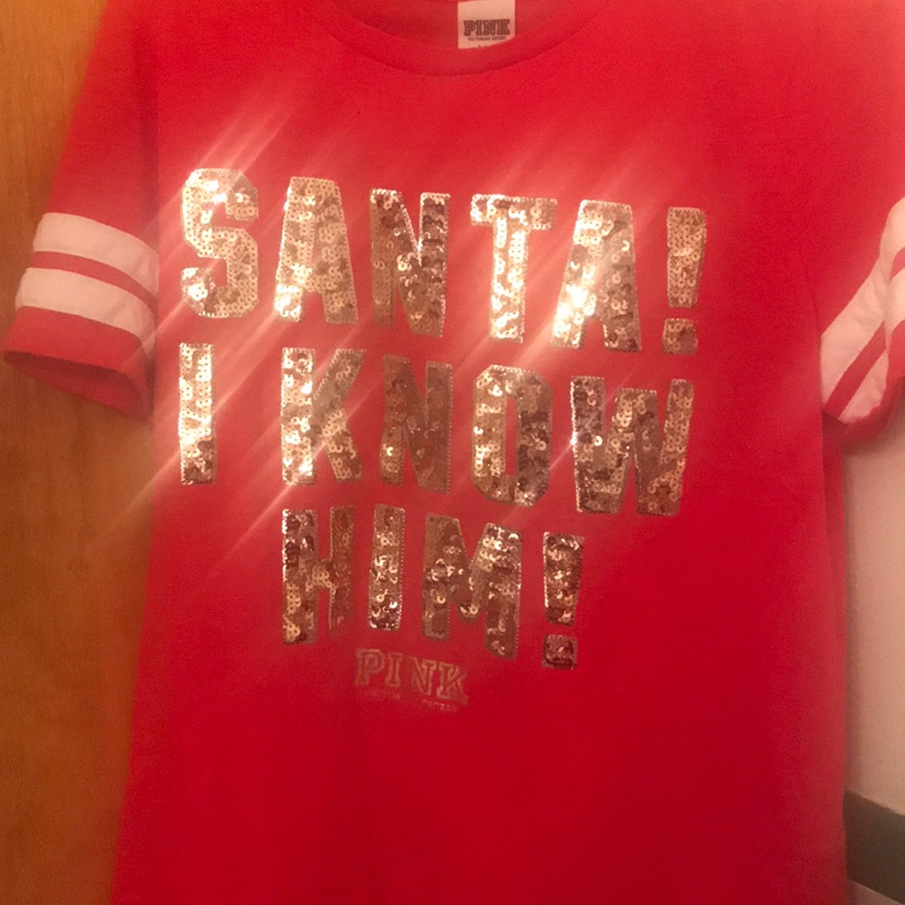 Pink Santa shirt